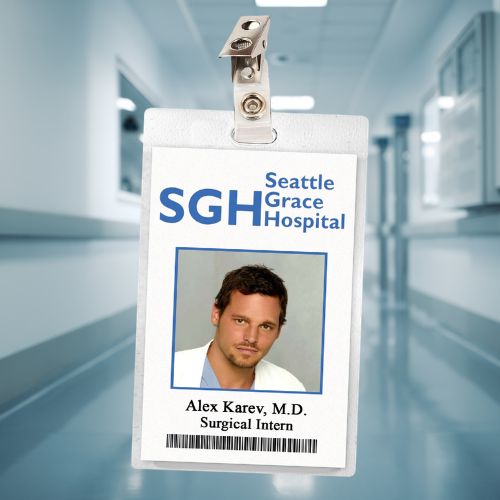 Grey's Anatomy Seattle Grace ID Badges (19 Characters)