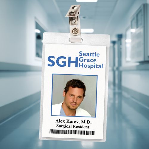 Grey's Anatomy Seattle Grace ID Badges (19 Characters)
