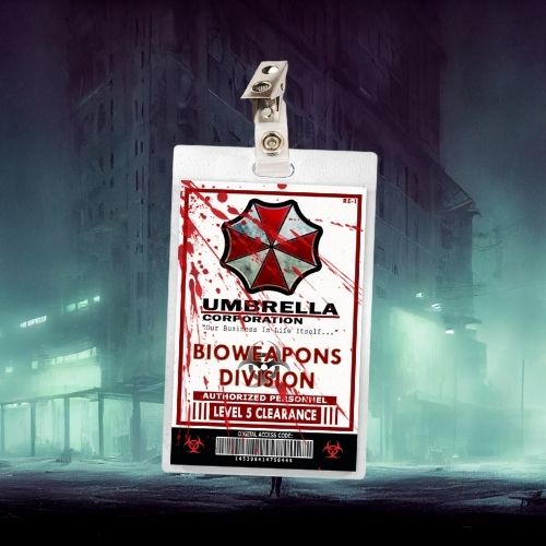 Resident Evil Umbrella ID Badge (Regular & Bloody Versions)