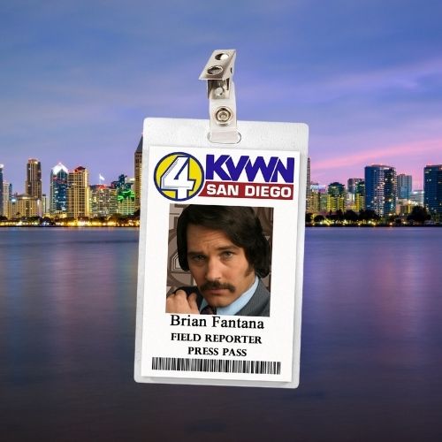 Anchorman Brian Fantana ID Badge