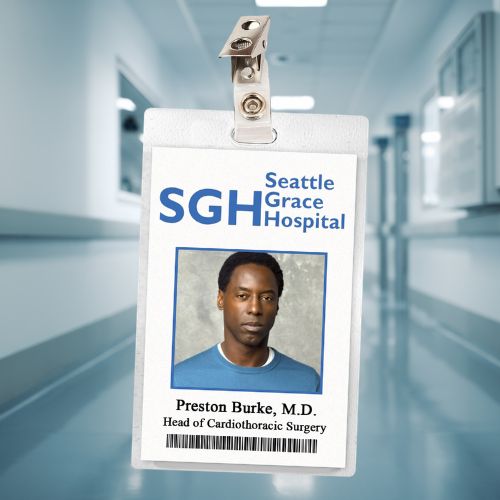 Grey's Anatomy Seattle Grace ID Badges (19 Characters)