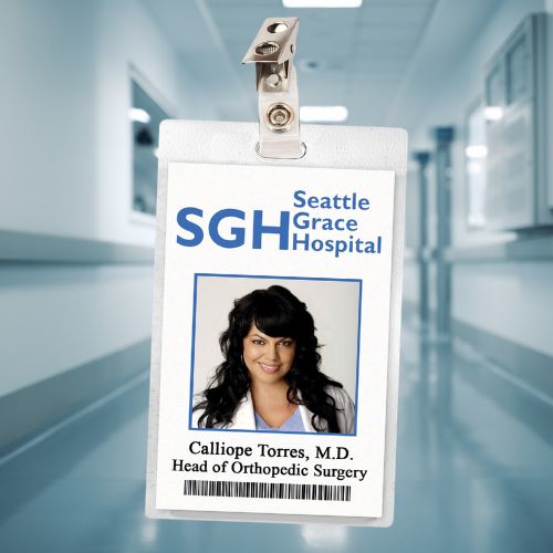 Grey's Anatomy Seattle Grace ID Badges (19 Characters)