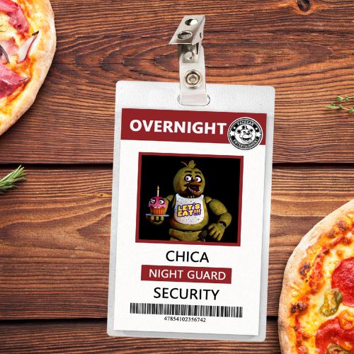 Five Nights at Freddy's Chica ID Badge (Regular & Bloody Version) (Copy)