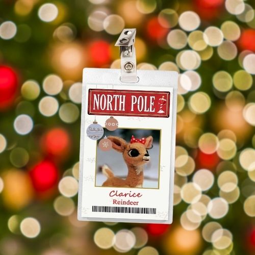 Christmas ID Badges (Santa, Mrs. Claus, Rudolph, Clarice, Elf, Grinch)