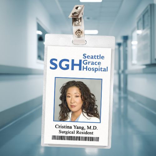 Grey's Anatomy Seattle Grace ID Badges (19 Characters)