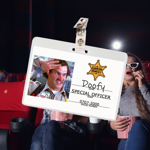 Scary Movie Doofy ID Badge