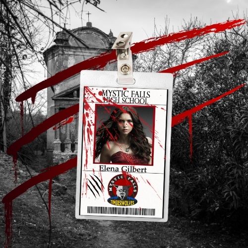 The Vampire Diaries ID Badges (8 Characters - Regular & Bloody Versions)