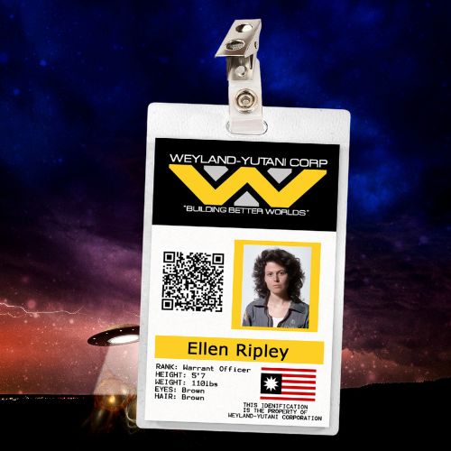 Alien Ellen Ripley ID Badge – Fatal Kiss Designs