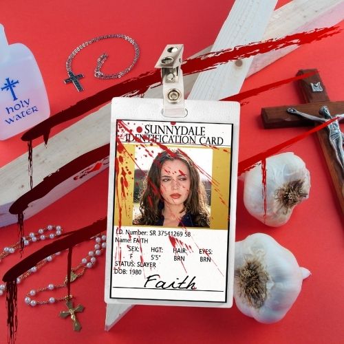 Buffy the Vampire Slayer ID Badges (8 Characters - Regular & Bloody Versions)