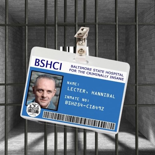 Silence of the Lambs Hannibal Lecter ID Badge