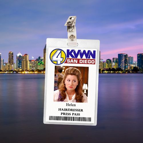 Anchorman Helen ID Badge