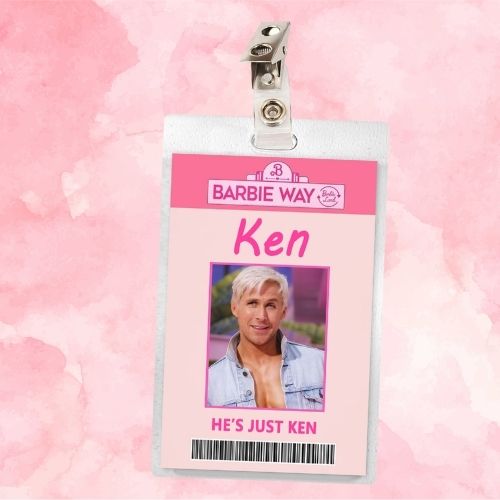 Barbie Ken ID Badge