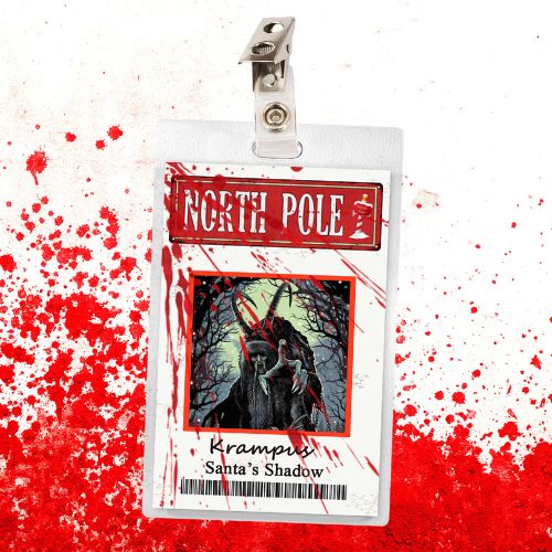Horror Icon Krampus ID Badge
