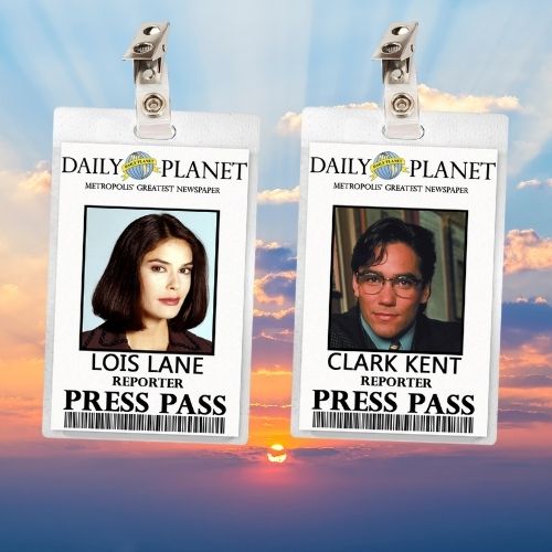 Lois & Clark (Hatcher & Cain) 90s TV Show ID Badges