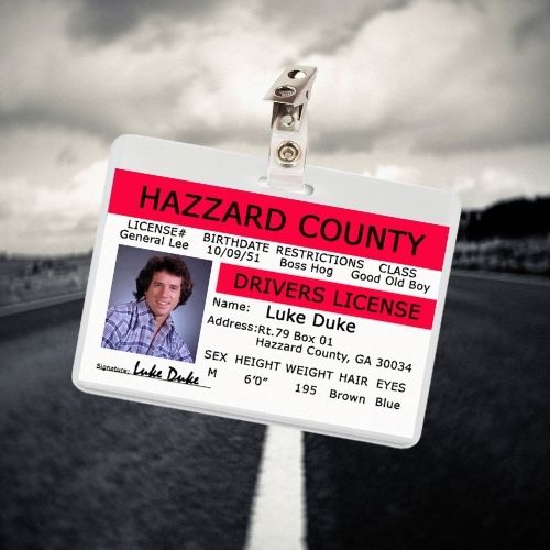 Dukes of Hazzard Luke Duke ID Badge