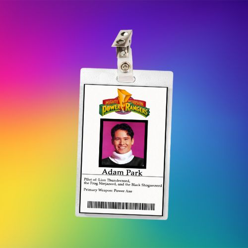 Mighty Morphin Power Rangers ID Badges (11 Characters)