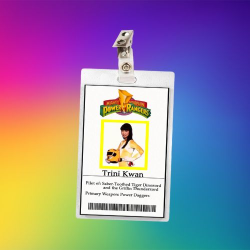 Mighty Morphin Power Rangers ID Badges (11 Characters)