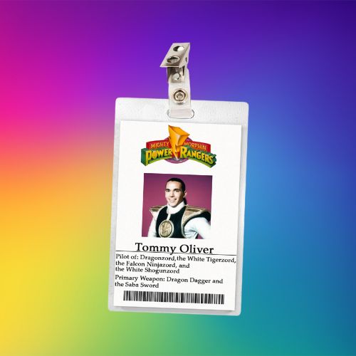 Mighty Morphin Power Rangers ID Badges (11 Characters)