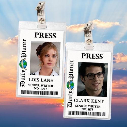 Lois & Clark (Adams & Cavill) Man of Steel ID Badges