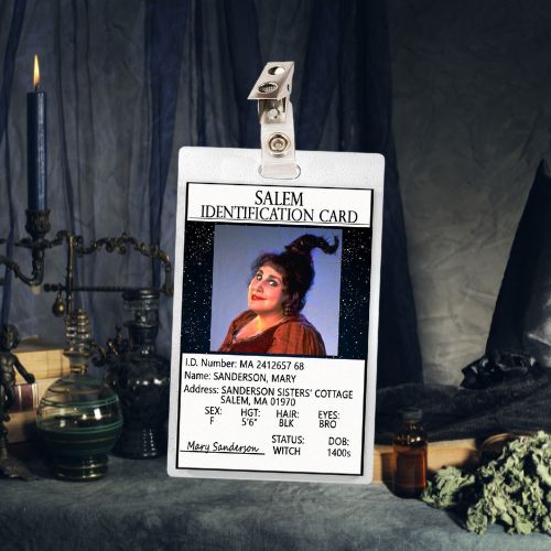 Hocus Pocus Mary ID Badge