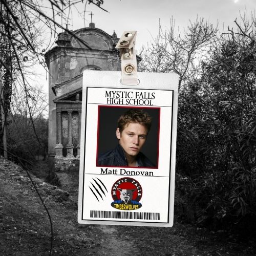 The Vampire Diaries ID Badges (8 Characters - Regular & Bloody Versions)