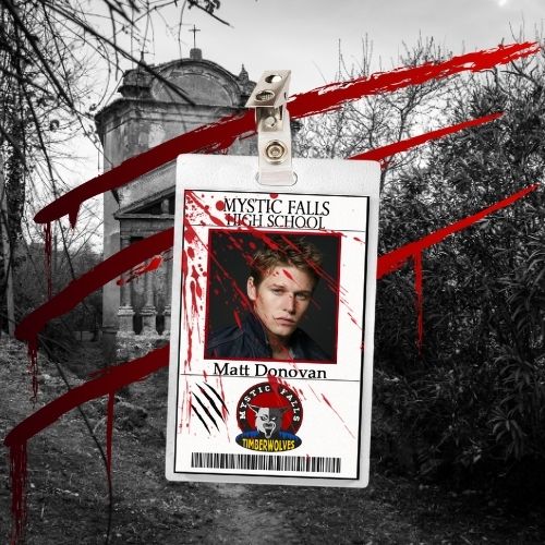 The Vampire Diaries ID Badges (8 Characters - Regular & Bloody Versions)