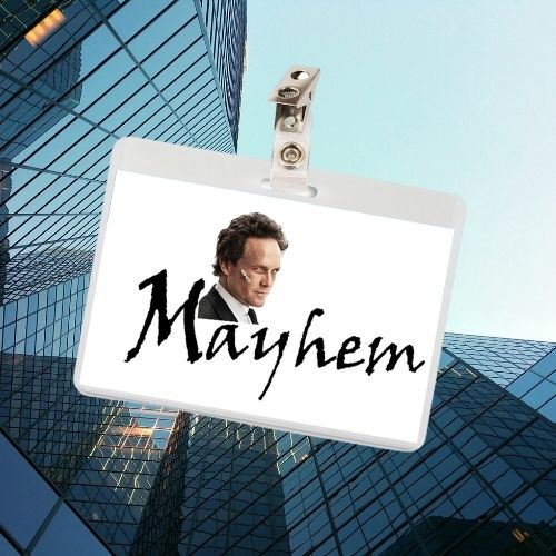 Insurance Allstate Mayhem ID Badge