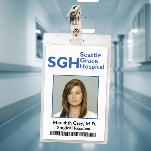 Grey's Anatomy Seattle Grace ID Badges (19 Characters)