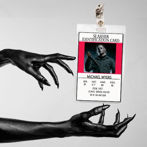 Horror Icon Halloween Michael Myers ID Badge