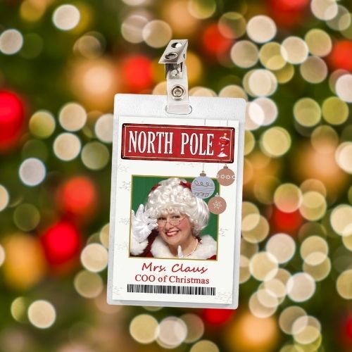 Christmas ID Badges (Santa, Mrs. Claus, Rudolph, Clarice, Elf, Grinch)