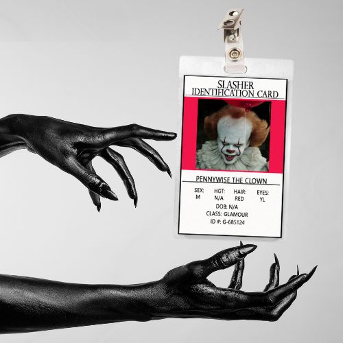 Horror Icon IT Pennywise ID Badge