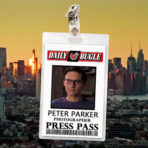 Peter Parker Spiderman ID Badge