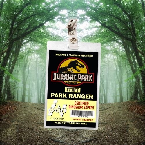Jurassic Park Ranger ID Badge (Regular & Bloody Version)