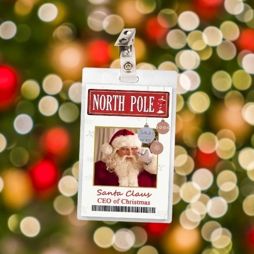 Christmas ID Badges (Santa, Mrs. Claus, Rudolph, Clarice, Elf, Grinch)