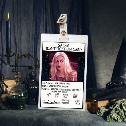 Hocus Pocus Sarah ID Badge