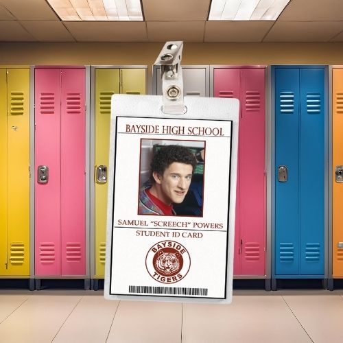 Saved By The Bell ID Badges (9 Characters)
