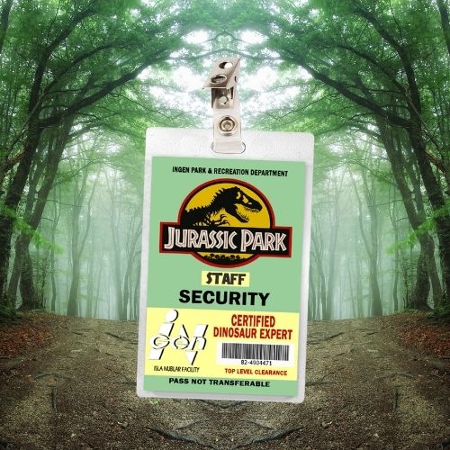 Jurassic Park Security ID Badge (Regular & Bloody Version)