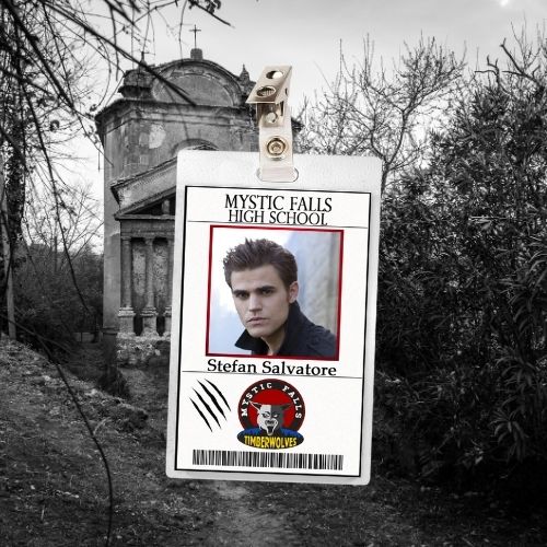 The Vampire Diaries ID Badges (8 Characters - Regular & Bloody Versions)