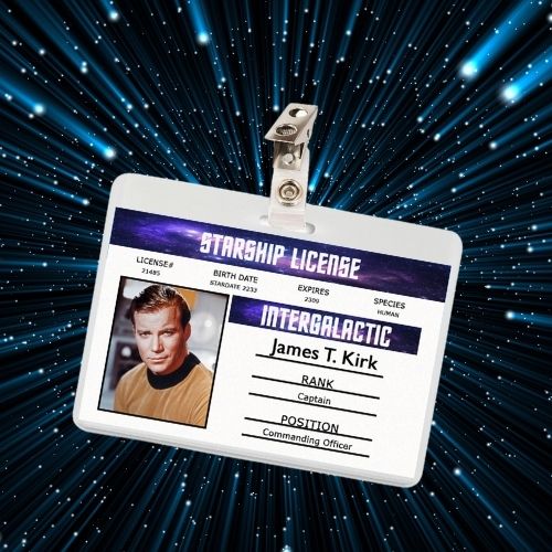 Star Trek TV Show ID Badges (7 Characters)