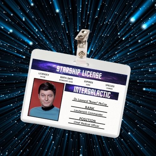 Star Trek TV Show ID Badges (7 Characters)