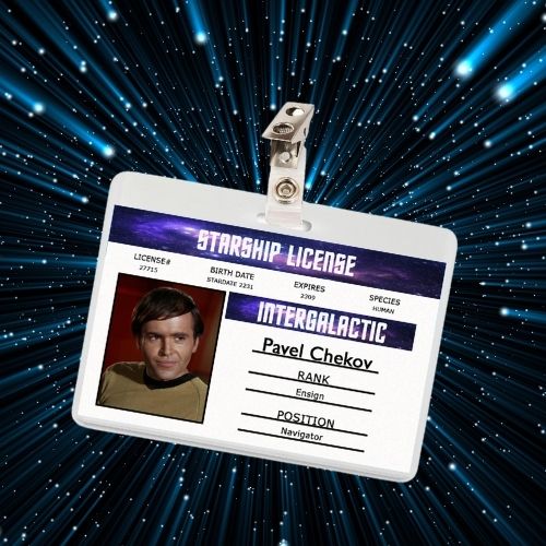 Star Trek TV Show ID Badges (7 Characters)