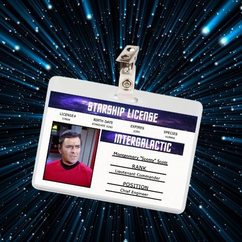 Star Trek TV Show ID Badges (7 Characters)