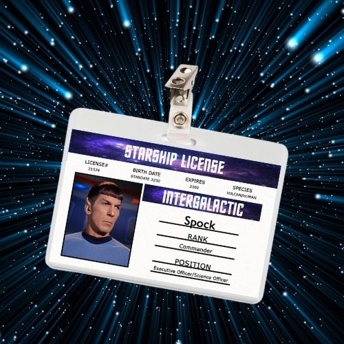 Star Trek TV Show ID Badges (7 Characters)