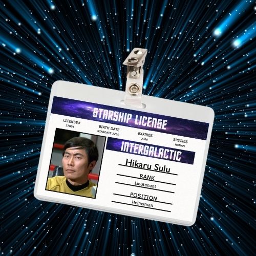 Star Trek TV Show ID Badges (7 Characters)