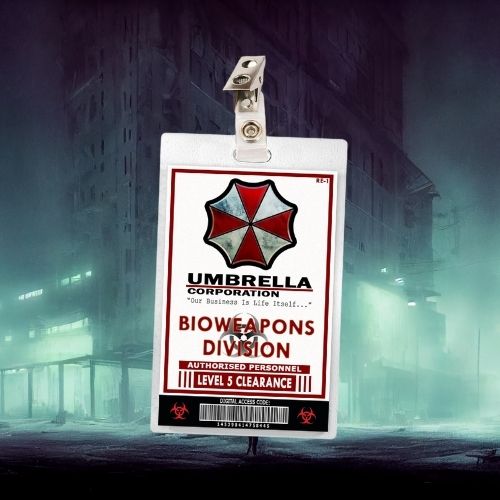 Resident Evil Umbrella ID Badge (Regular & Bloody Versions)