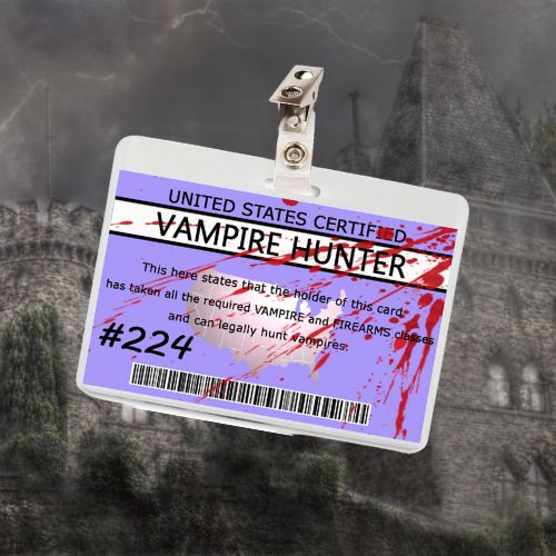 Hunter Vampire ID Badge