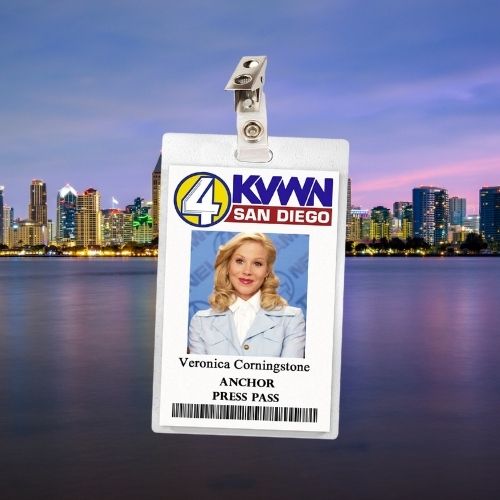 Anchorman Veronica Corningstone ID Badge