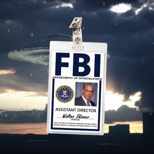 X-Files Walter Skinner ID Badge