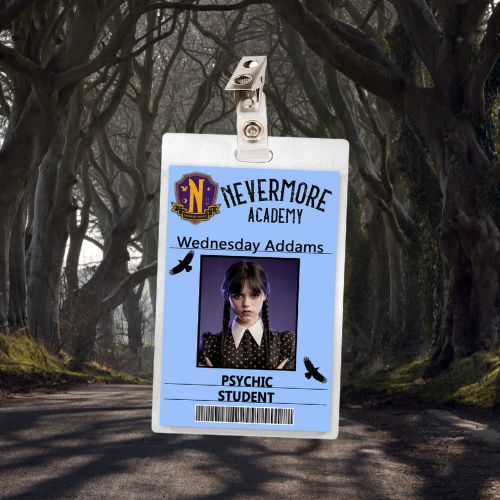 Wednesday ID Badges (12 Characters)