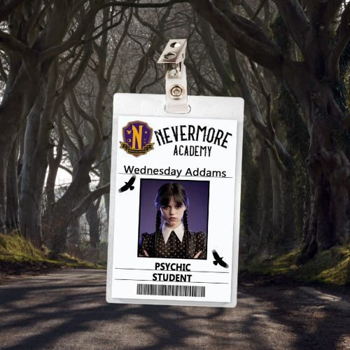 Wednesday ID Badges (12 Characters)